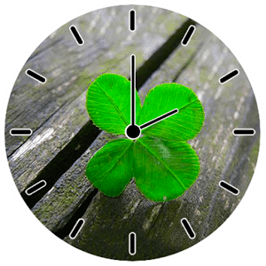 幸运四叶草时钟小工具