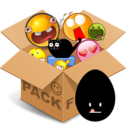 Emoticons pack, Egg blac...