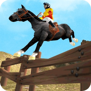 马骑手跳跃
