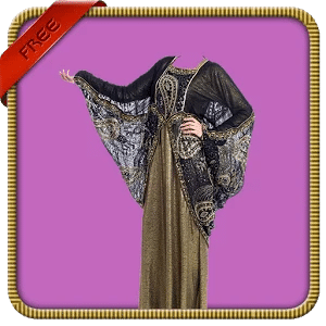 Arab Woman Abayas Photo Suit