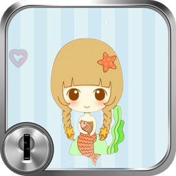 可爱小女孩 一键锁屏