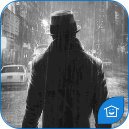 主题：黑白背景