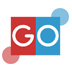 GO SMS THEME - Red Blue Shapes