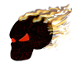Burning Skull Wallpaper