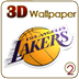 洛杉矶湖人队的3 d动…
