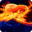 Heart On Fire Live Wallpaper 