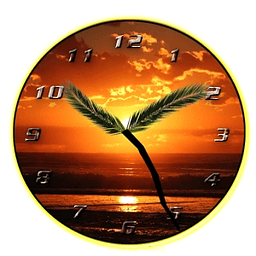 Sunset Analog Clock