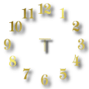 Tiny Gold Clock Widget