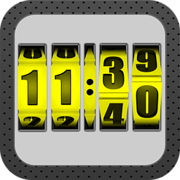 3D Rolling Clock YELLOW