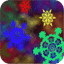 Colourful Snowflake falling Live Wallpaper