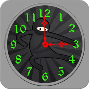 Ninja Clock Live Wallpaper