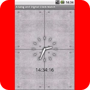 Concrete Analog Digital Clock