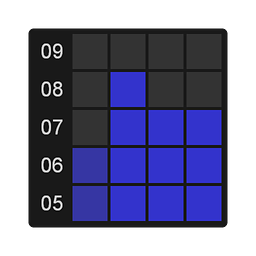 Grid Clock Widget