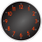 Black Clock Widget 2x2