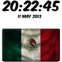 Mexico Digital Clock