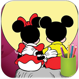 Coloring Minnie Mouse Pa...