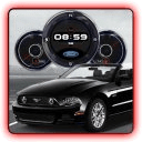 Ford Mustang Shelby Clock LWP