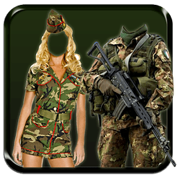 Woman Army Suit Photo Ma...