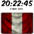 Peru Digital Clock