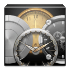 Smooth Metal Clock Widget