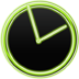 Neon Green Style Clock