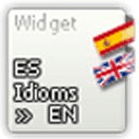 Flash Card Widget Idioms ES-EN