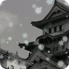 Snow Japanese Castle