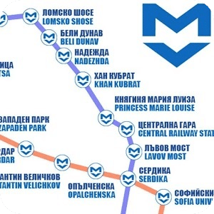 Sofia Metro Map