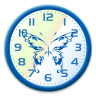 Butterfly Analog Clock