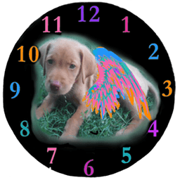 Sweet Puppy Analog Clock