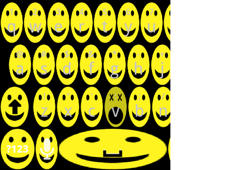 Smiley Face Keyboard Skin