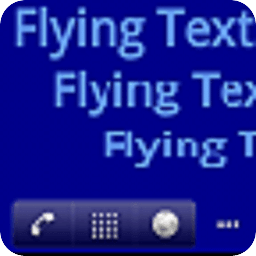 Flying Text Live Wallpaper