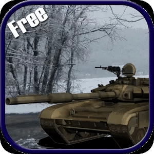 战场上陆军坦克冬季
