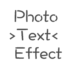 Photo text effect