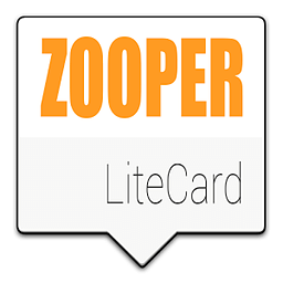 Zooper Skin Theme - LiteCard by AXT