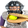 Softball Catcher Sports Automaticard