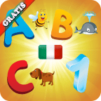 意大利语字母表为孩子们 学习意大利语言