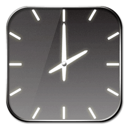 Analog Clock Widget Night Ghost