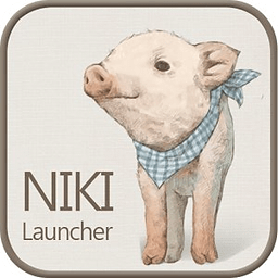 Nikki pigs go launcher theme