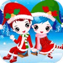 Cute Babies Christmas Dress Up