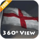 360° England Flag Live Wall