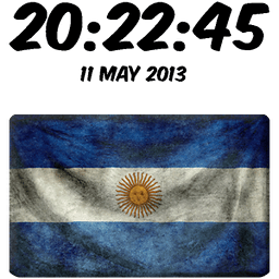 Argentina Digital Clock