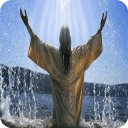 jesus in water