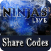 Ninjas Live™ Share Codes