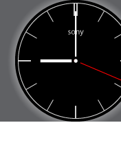 moto Sony Clock Widget