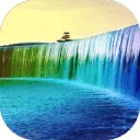 5D Rainbow Waterfall LWP