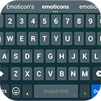 Smart Black Keyboard - Emoji