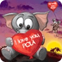 Valentines Elephant Wallpaper