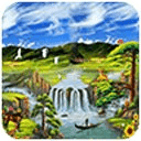 Landscape painting puzzle