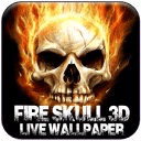 Fire Skull 3D Cube LWP